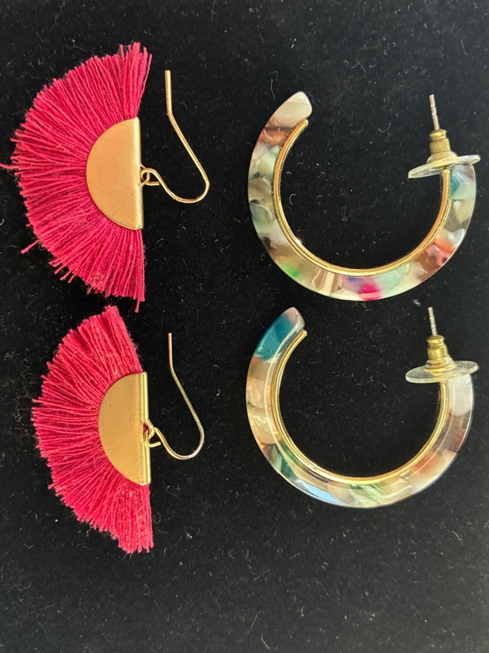 Two pairs of Loft earrings - Colorful Summery Styles